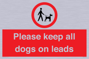 Please keep all dogs on leads